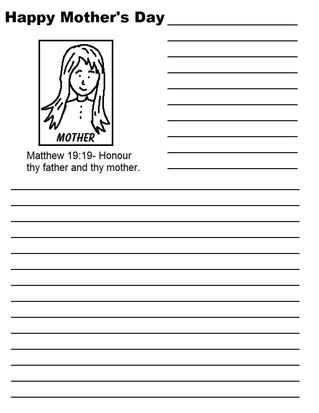 Mother s Day Sunday School Lesson mother-s-day-sunday-school-lesson
